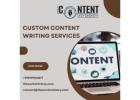 Custom Content Writing Services Tailored to Your Brand’s Success